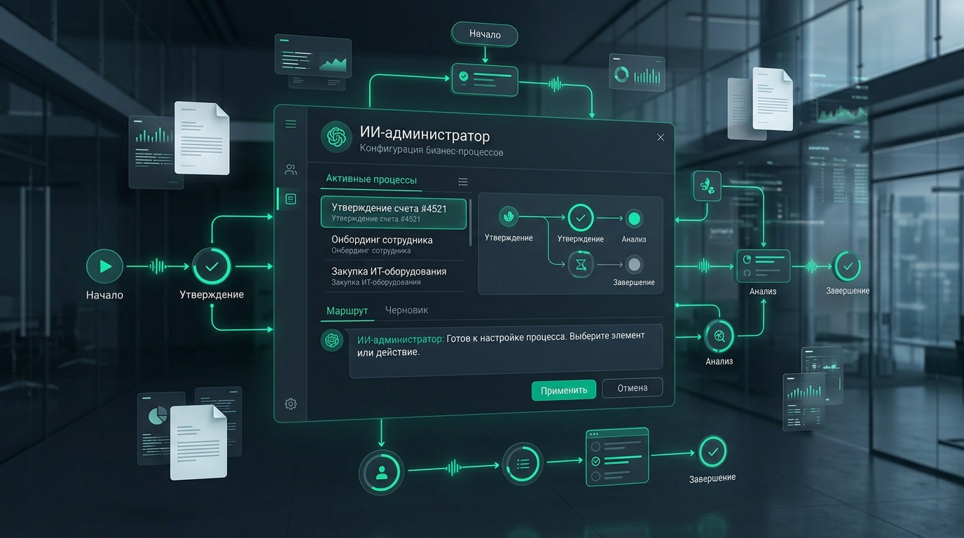 Бесплатный ИИ-администратор DOC-V: переход к No-Config BPM