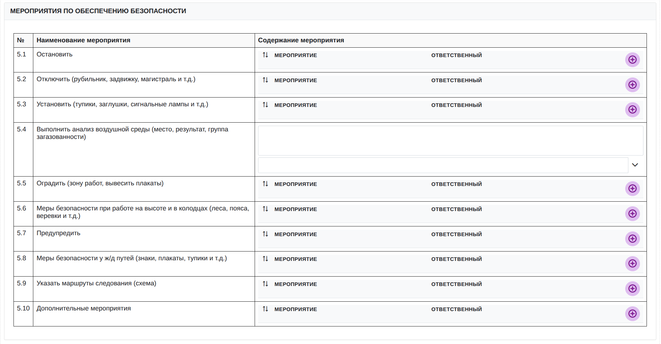Мероприятия ТБ в DOC-V